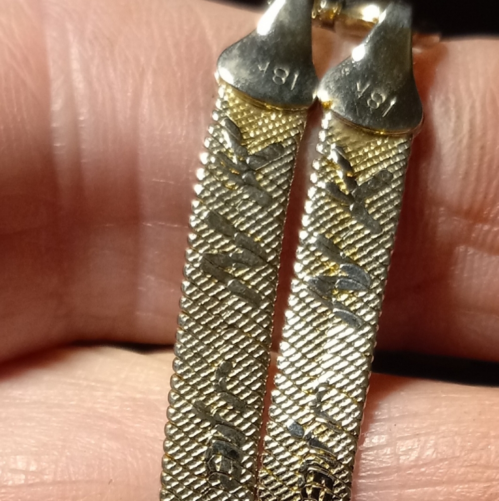 5mm Yellow Gold 18k PlatedSnake Chain 46cm "Air NK" Presumably by Harringbone.!!